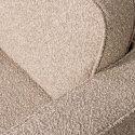 Draaistoel ‘Lazy’ - Beige bouclé
