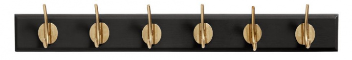Hanger \'Hooks\' S - Zwart/Goud in de groep Meubels / Planken & opslag / Kledinghangers bij Reforma (4080)