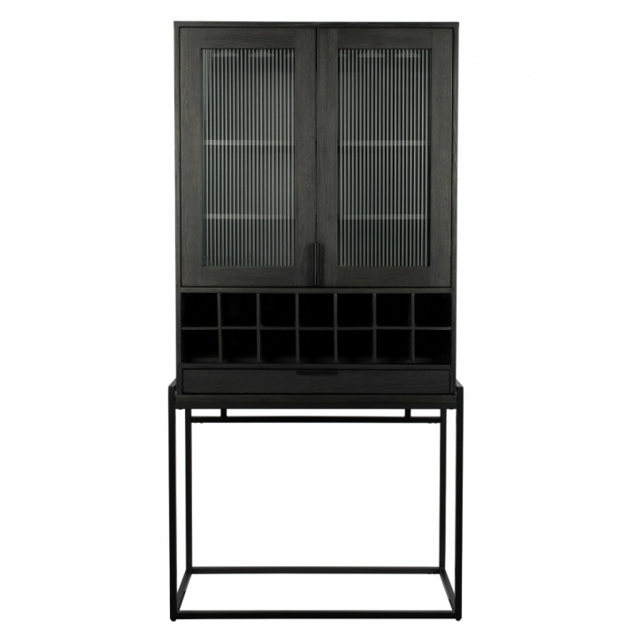 Kast \'Travis\' - Zwart/Eiken in de groep Meubels / Planken & opslag / Kasten en dressoirs bij Reforma (4100032)
