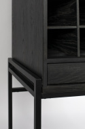 Kast \'Travis\' - Zwart/Eiken