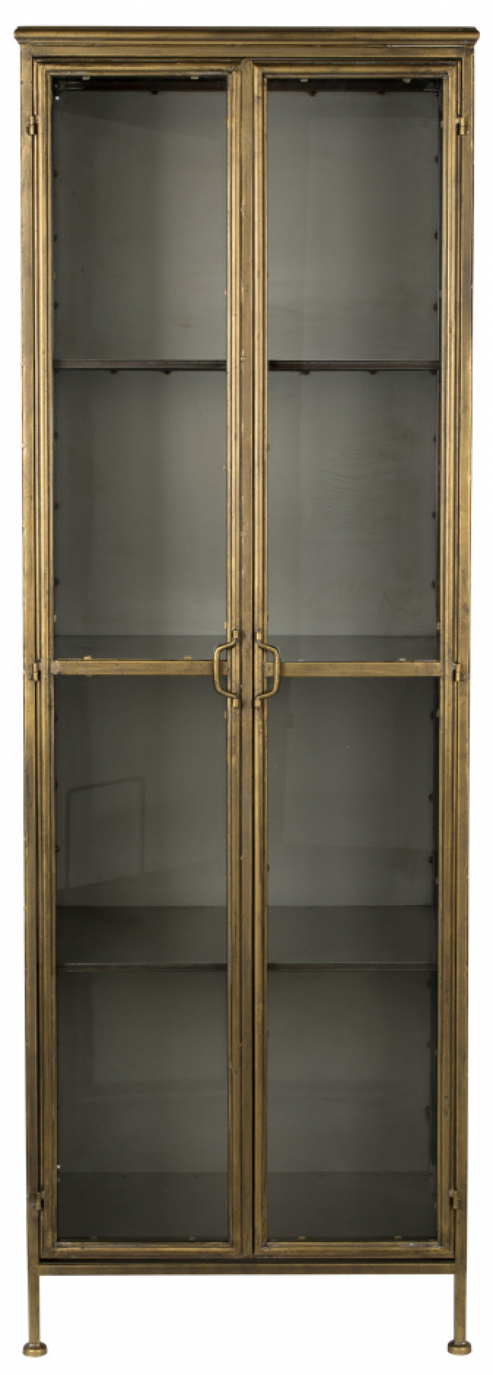 Kast \'Gertlush\' -Goud/Zwart in de groep Meubels / Planken & opslag / Kasten en dressoirs bij Reforma (4100047)