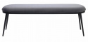 Bank \'Lyon\' 140cm - Grijs fluweel