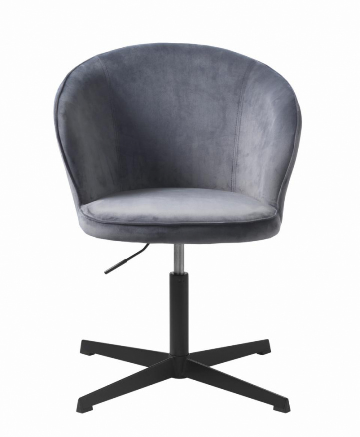 Bureau stoel \'Lyon\' - Grijs fluweel in de groep Meubels / Zitmeubels / Bureau stoelen bij Reforma (41310012)