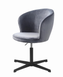 Bureau stoel \'Lyon\' - Grijs fluweel