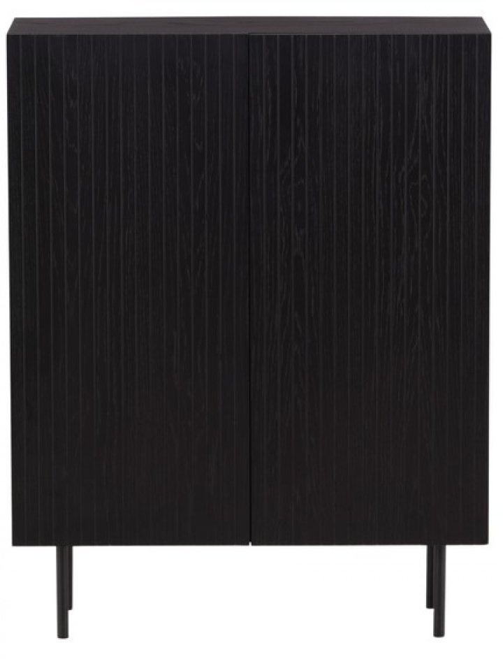 Kast \'Björkön\' 80x103 - Zwart in de groep Meubels / Planken & opslag / Kasten en dressoirs bij Reforma (42000-631)