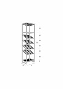 Wijnplank \'Cantor\' S - Zwart