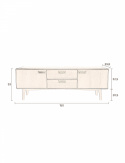 Dressoir \'Juju\' Laag - Notenhout