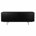 TV-meubel \'Travis\' - Zwart/Eik