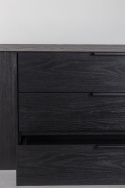 TV-meubel \'Travis\' - Zwart/Eik