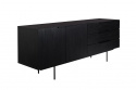 TV-meubel \'Travis\' - Zwart/Eik