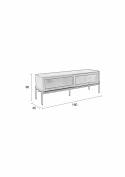 Bijzettafel \'Hardy\' - Notenhout