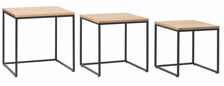 Salontafel \'Lekvall\' - Eiken/Zwart in de groep Meubels / Tafels / Salontafels bij Reforma (43381020)