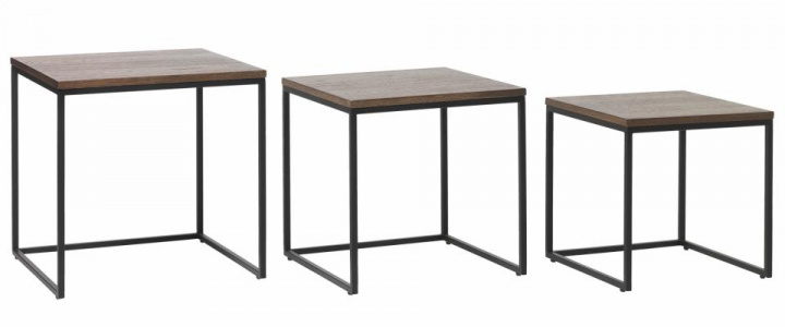 Salontafel \'Lekvall\' - Donker eiken/Zwart in de groep Meubels / Tafels / Salontafels bij Reforma (43383020)