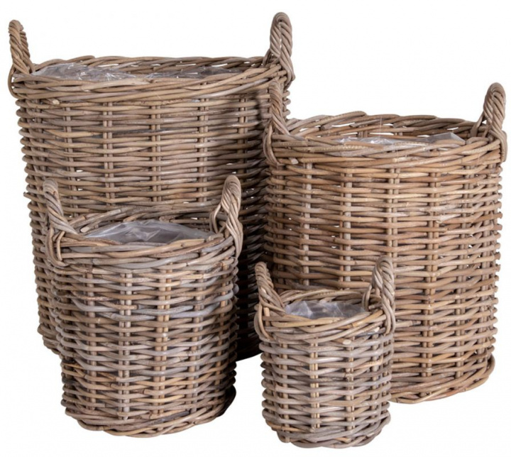 Mand \'Caor\' 4-pack - Natuurlijk in de groep Meubels / Planken & opslag / Dozen & Manden bij Reforma (4401070)