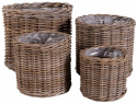 Mand \'Bogor\' 4-pack - Natuurlijk