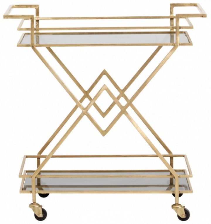 Stalen mand op wielen \'Backe\' - Zwart in de groep Meubels / Tafels / Servicetrolleys & Rollende tafels bij Reforma (4447)
