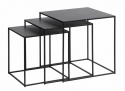 Salontafel \'Norraby\' 3 delen - Zwart