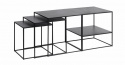 Salontafel \'Norraby\' 3 delen - Zwart