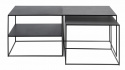 Salontafel \'Norraby\' 2 delen - Zwart