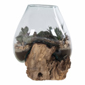 Decoratie \'Waterdrop\' - Hout/Glas