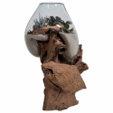 Decoratie \'Waterdrop\' 50cm - Hout/Glas
