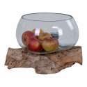 Decoratie \'Waterdrop\' 26x20cm - Hout/Glas