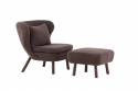Fauteuil \'Delsbo\' - Bruin