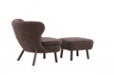Fauteuil \'Delsbo\' - Bruin
