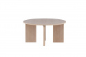 Salontafel \'Arvika\' Rond 80cm - Witgepigmenteerd Eik