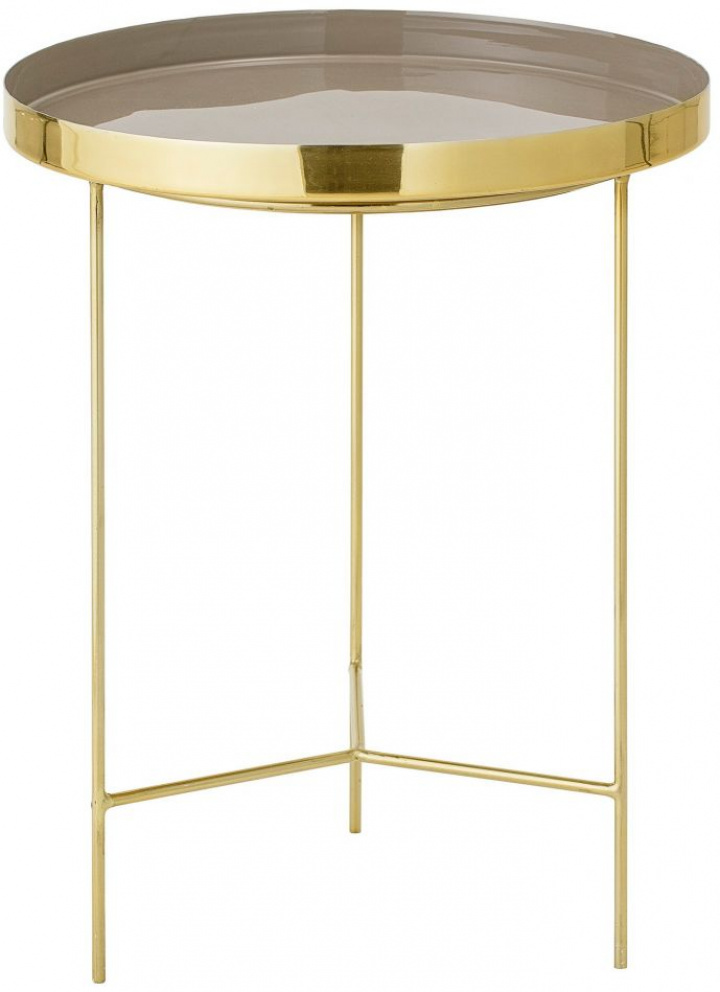 Bijzettafel \'Sola\' - Goud/Bruin in de groep Meubels / Tafels / Bijzettafels bij Reforma (48500955)