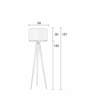 Vloerlamp \'Tripod\' - Grijs