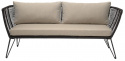 Bank \'Mundo\' - Zwart/Beige