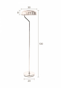 Vloerlamp \'Eclipse\' - Messing