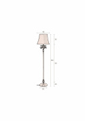 Vloerlamp \'Cresta\' - Zwart/Messing