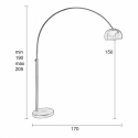 Vloerlamp \'Metal Bow\' - Zwart