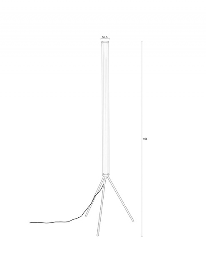 Vloerlamp \'Scotty\' 51x51 - Beige in de groep Verlichting / Lampen / Vloerlampen bij Reforma (5100140)