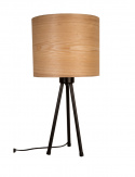 Tafellamp \'Woodland\' - Zwart/Natuurlijk