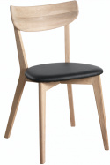 Stoel \'Ami\' - Witgepigmenteerd Eiken/Zwart