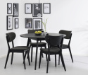 Eettafel \'Yumi\' Rond 115cm - Zwart