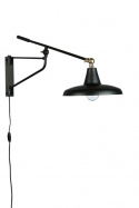Wandlamp \'Hector\' 26x93 - Zwart