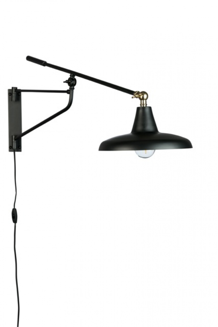 Wandlamp \'Hector\' 26x93 - Zwart in de groep Verlichting / Lampen / Wandlampen bij Reforma (5400031)