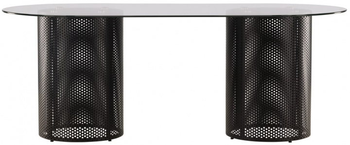 Eettafel \'Glimminge\' 200x100cm - Zwart in de groep Meubels / Tafels / Eettafel bij Reforma (55000-018)