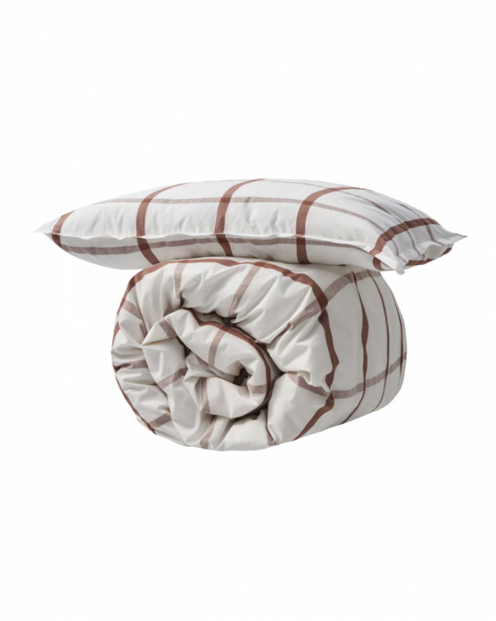 Dekbedovertrek \'Astrid\' 200x135 - Rood/Wit in de groep Inrichting / Textiel / Beddengoed bij Reforma (561140806)