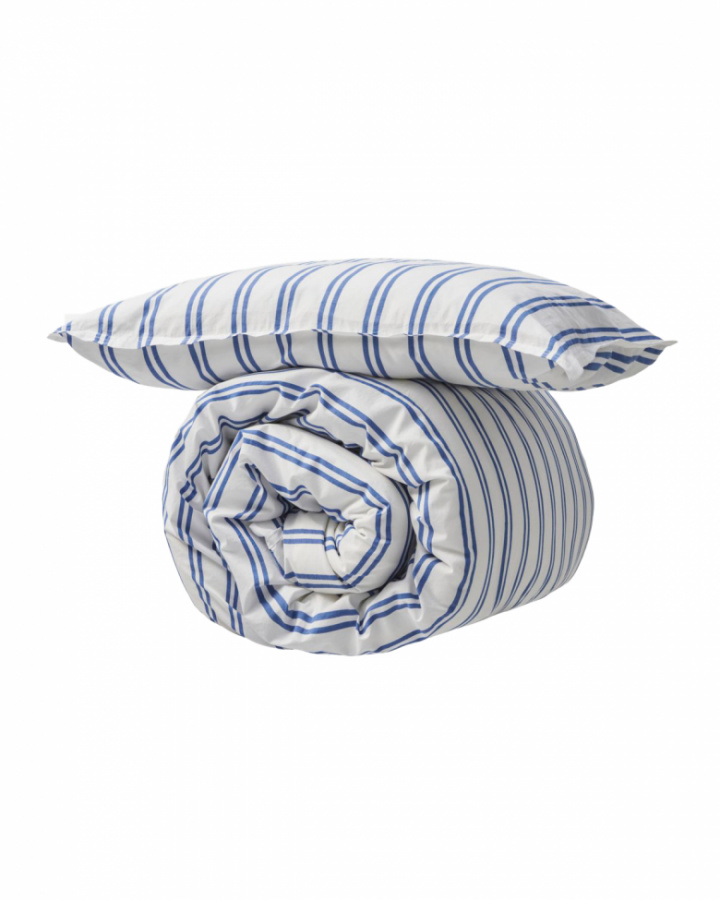 Dekbedovertrek \'Liva\' 200x135 - Blauw/Wit in de groep Inrichting / Textiel / Beddengoed bij Reforma (561141006)