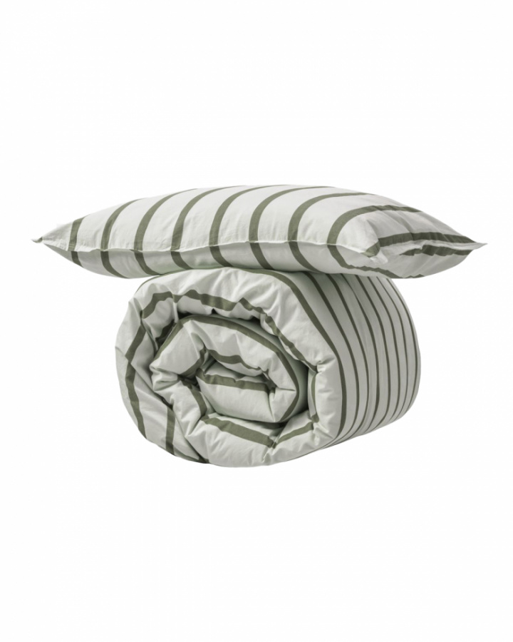 Dekbedovertrek \'Wegga\' 210x150 - Groen/Wit in de groep Inrichting / Textiel / Beddengoed bij Reforma (561141104)