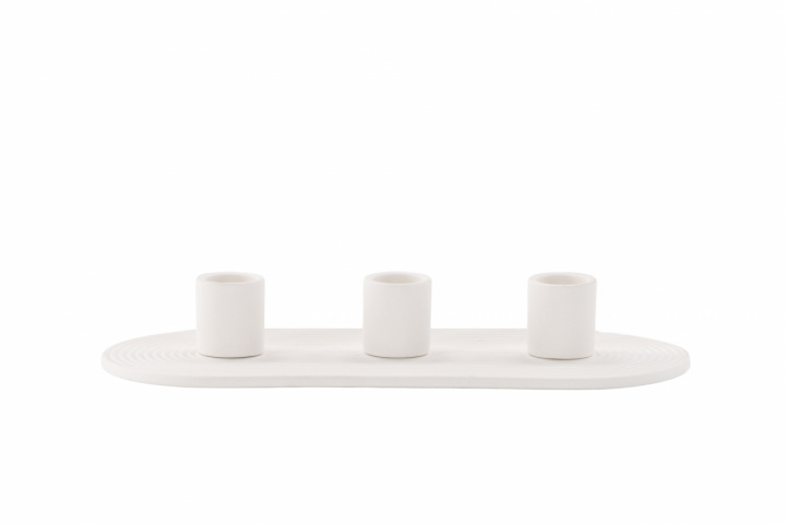 Kaarsenhouder \'Bronco\' - Wit in de groep Kamer / Woonkamer bij Reforma (58106-101)