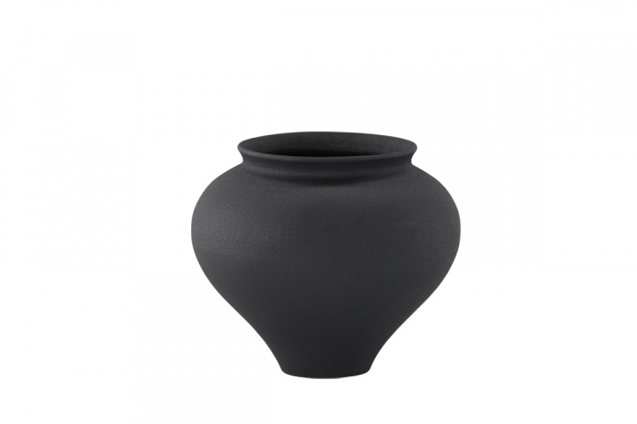Vaas \'Santander\' 18cm- Zwart in de groep Inrichting / Decoratie / Vazen bij Reforma (58164-100)
