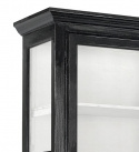 Vitrinekast \'Classic\' - Zwart/Wit S