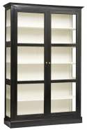 Vitrinekast \'Classic\' - Zwart/Wit L