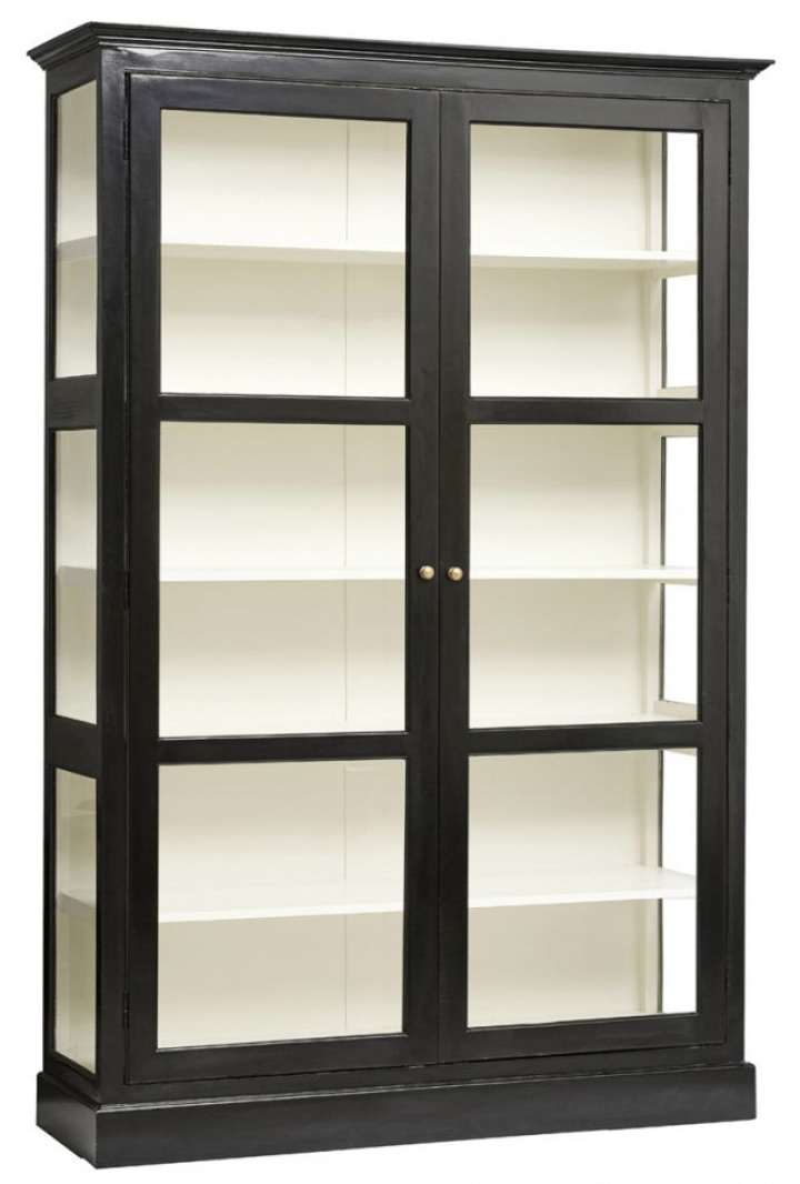 Vitrinekast \'Classic\' - Zwart/Wit L in de groep Meubels / Planken & opslag / Kasten en dressoirs bij Reforma (5901)